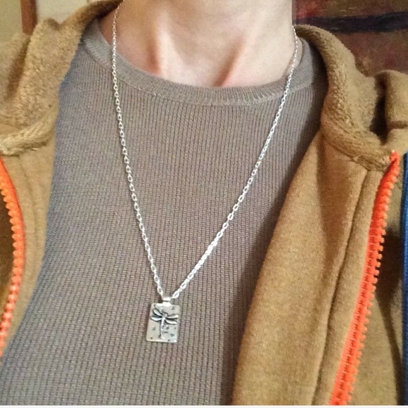 New Boho Silver tone dragonfly pendant Necklace - Picture 6 of 7